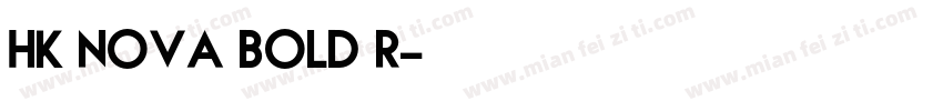 HK Nova Bold R字体转换